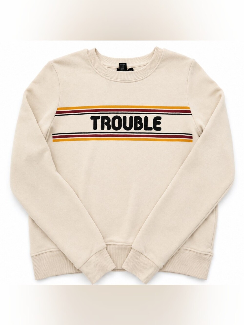 Forever 21 "Trouble" Graphic Sweatshirt Size Small